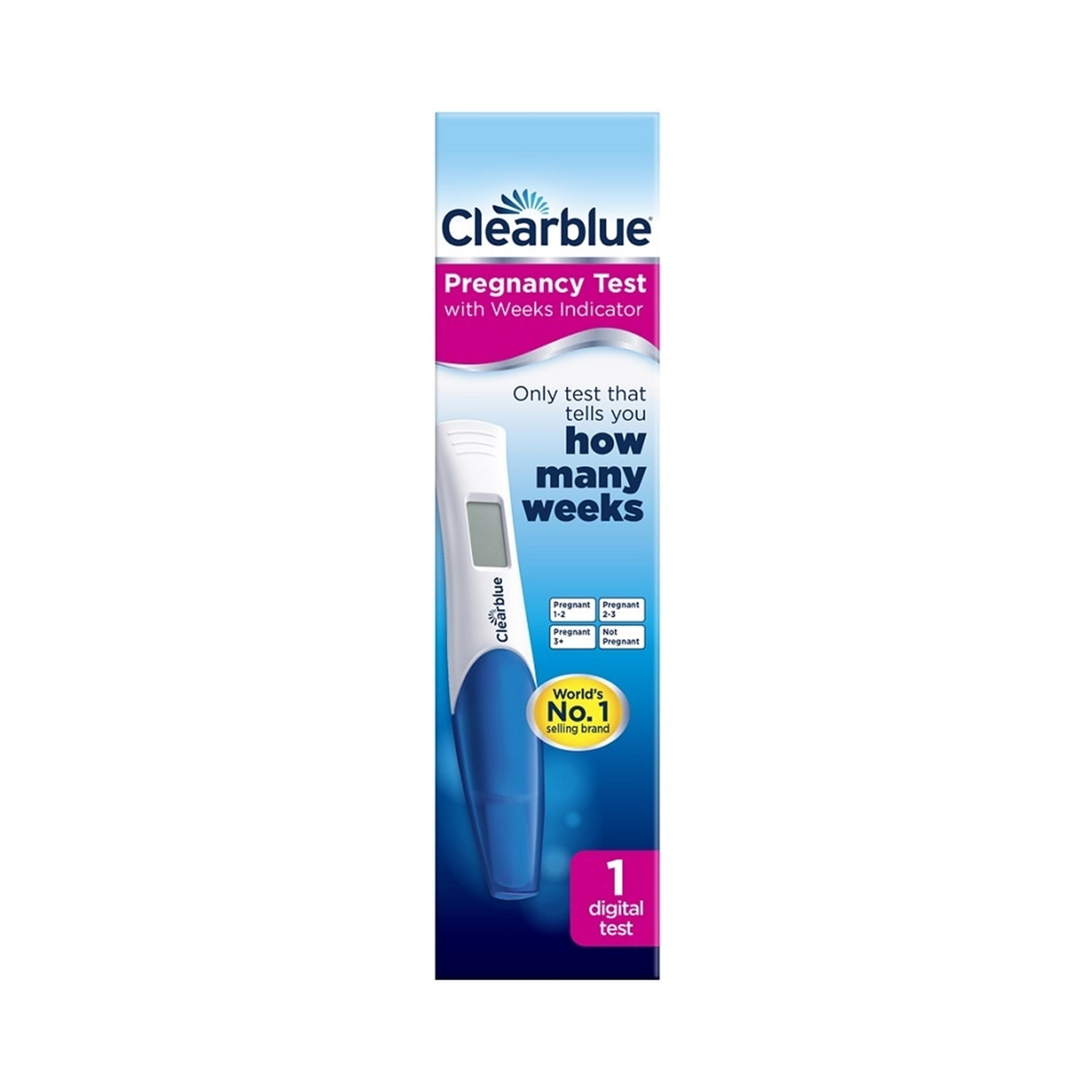Clearblue Pregnancy Digital Test with Weeks Indicator 1's