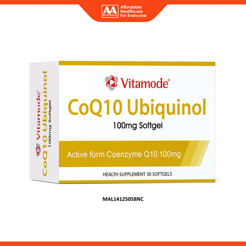 Vitamode CoQ10 Ubiquinol 100mg Softgel 3x10's