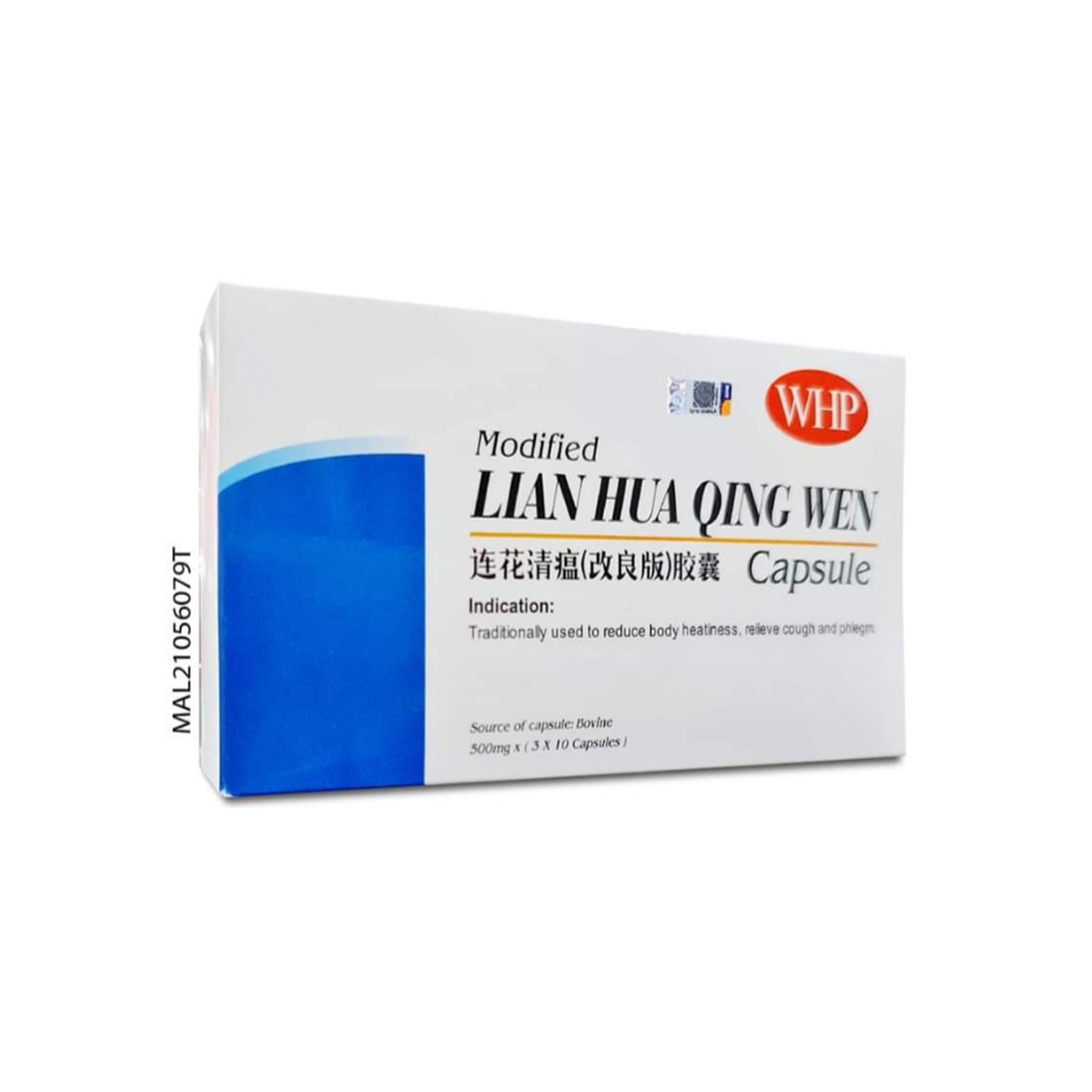 WHP Modified Lian Hua Qing Wen 500mg Capsule 3x10's