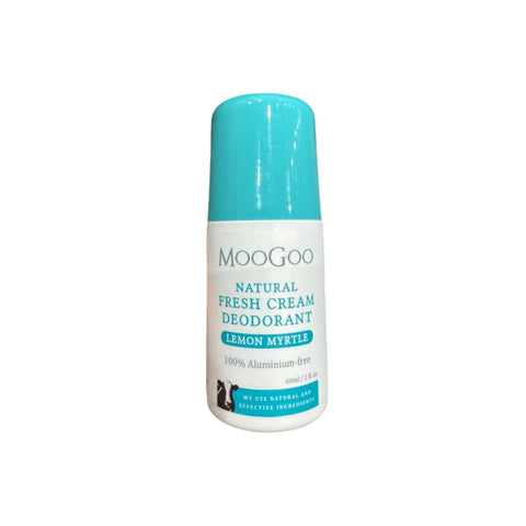 MooGoo Natural Fresh Cream Deodorant (Lemon Myrtle) 60mL