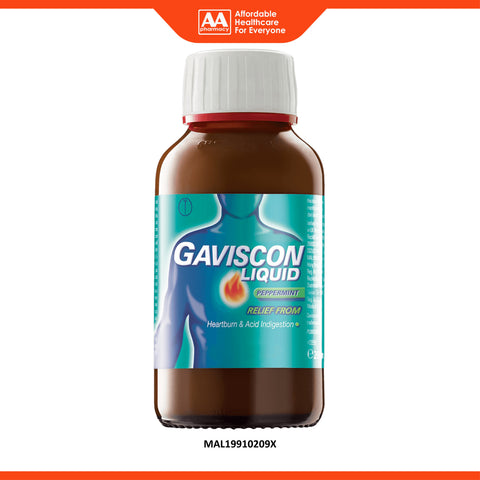 Gaviscon Liquid 200mL (Peppermint Flavour)