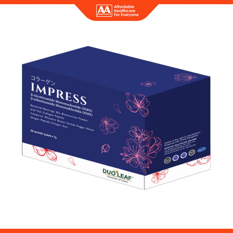 Duoleaf Impress NMN+ (Botanical Beverage Mix Blackcurrant Powder with Fish Collagen Peptide) Sachet 7gx28's