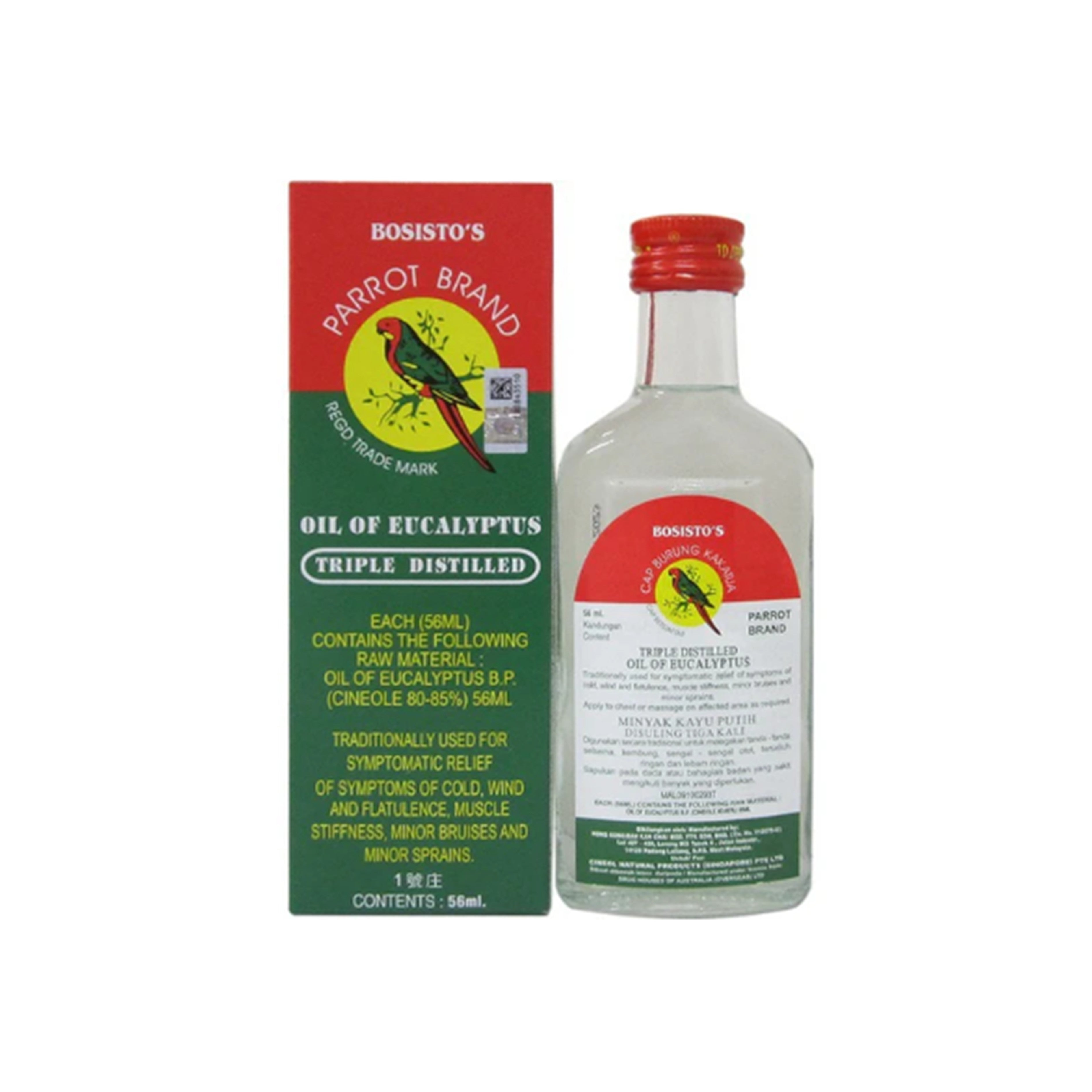 Bosisto's Parrot Brand Oil of Eucalyptus 56mL