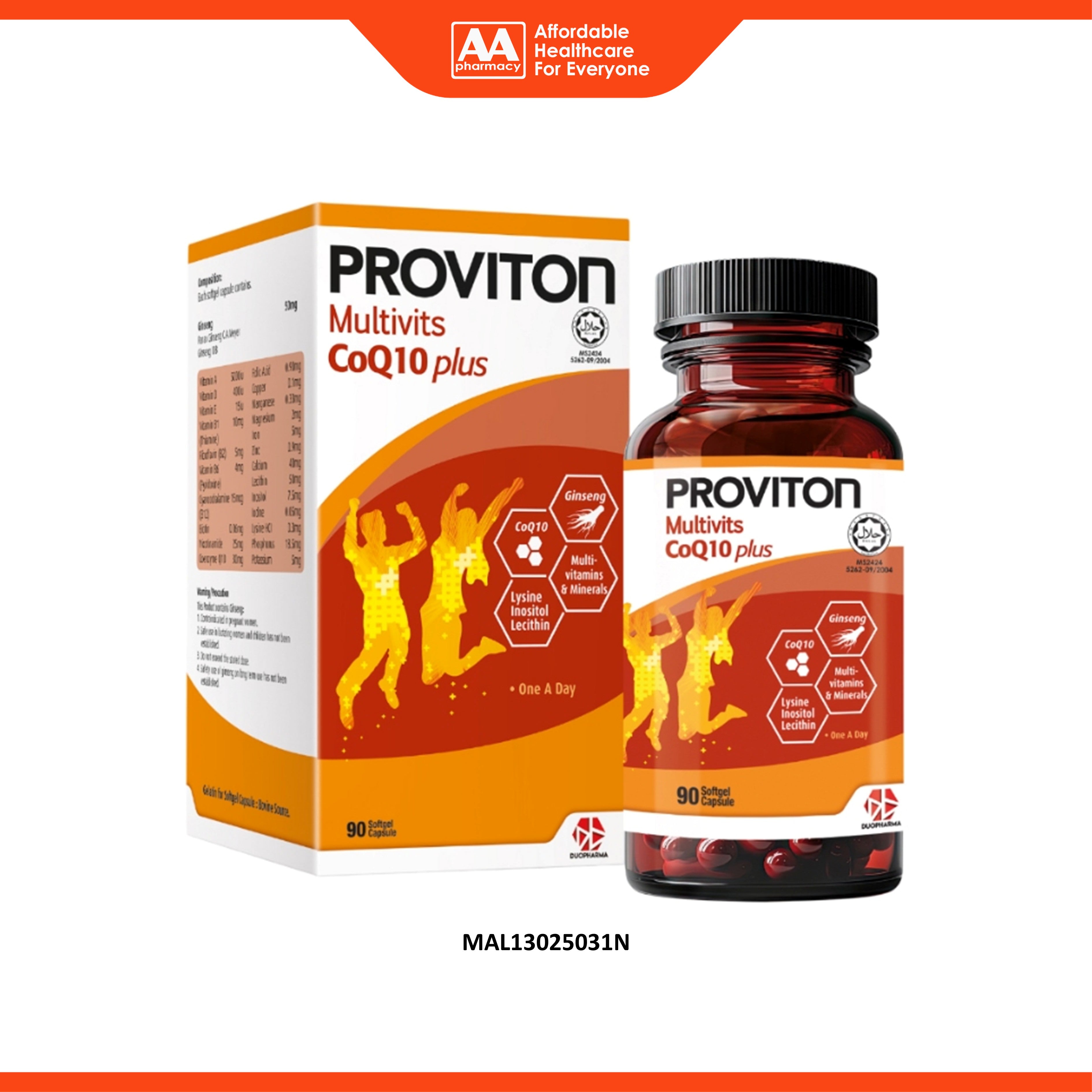 Proviton Multivits CoQ10 Plus Softgel Capsule 90's