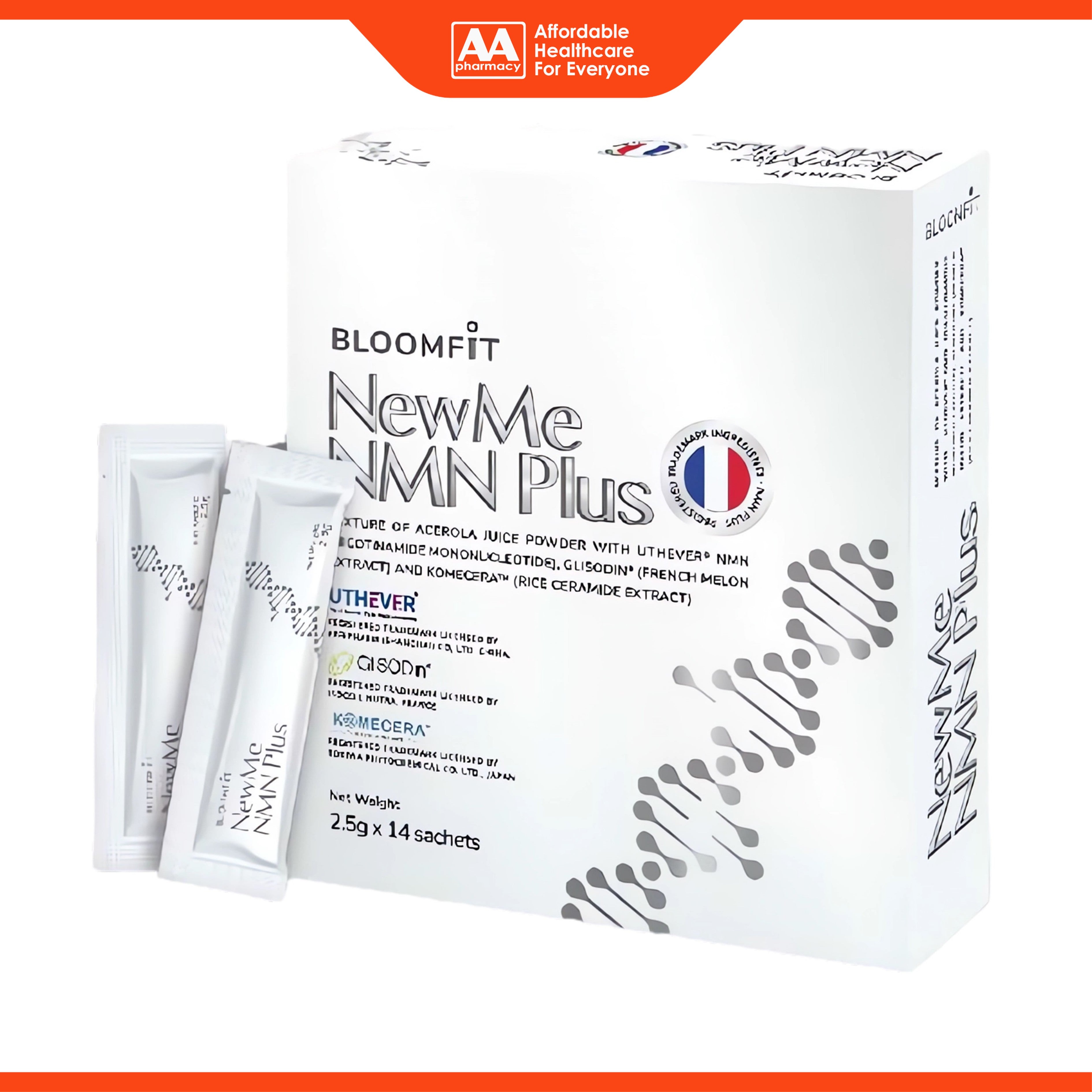 Bloomfit NewMe NMN Plus Sachet (2 x 2.5g x 14's)