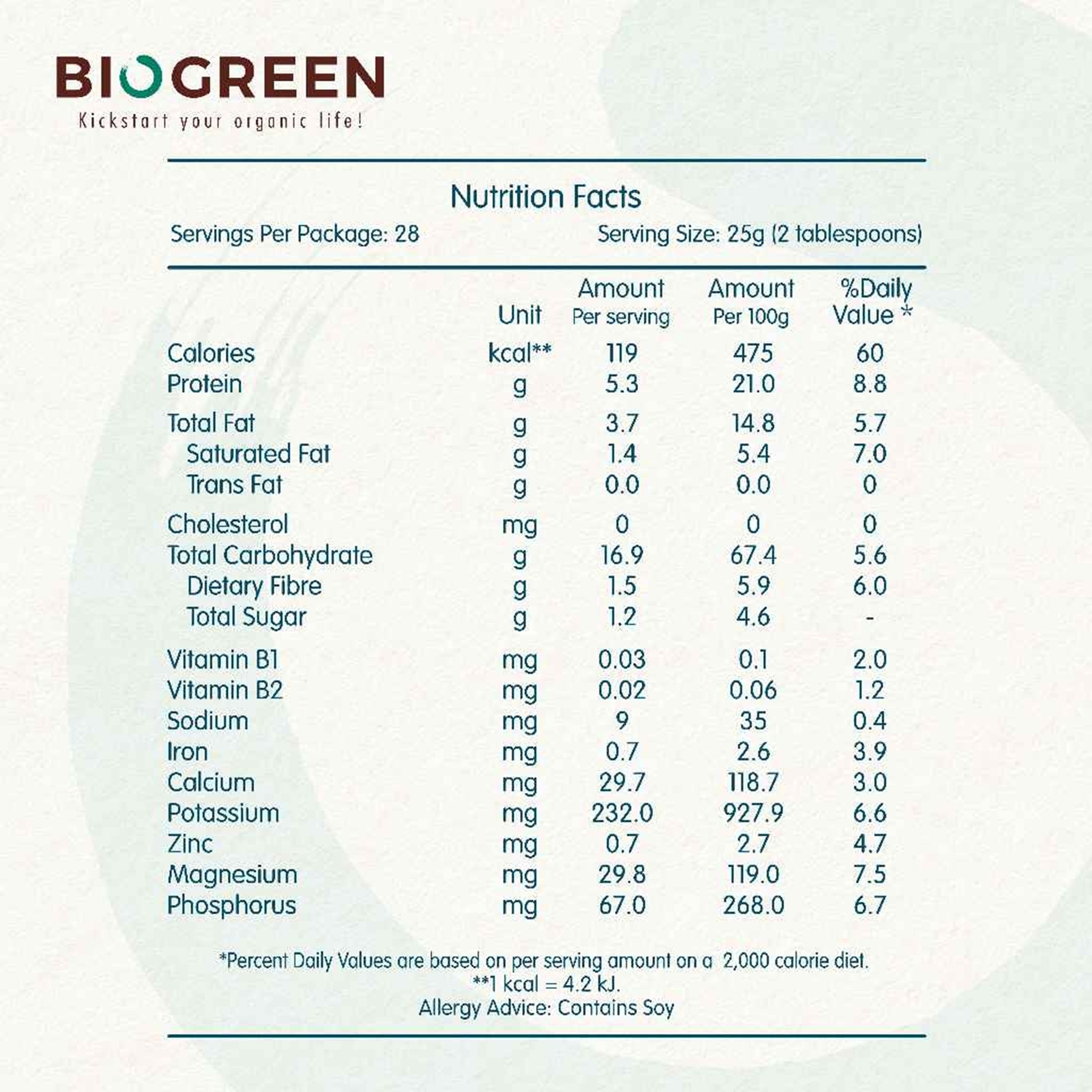 Biogreen O'Soy Plus Organic Soya Milk Powder (No Added Cane Sugar) 700g