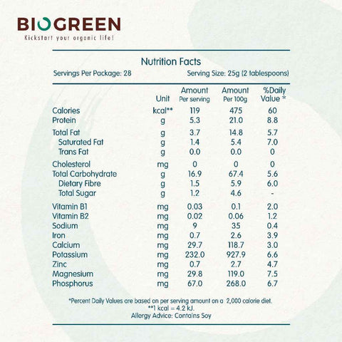 Biogreen O'Soy Plus Organic Soya Milk Powder (No Added Cane Sugar) 700g