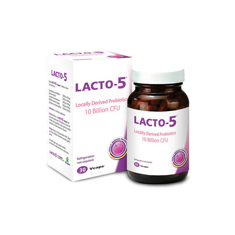 Total Health Concept Lacto-5 Locally Derived Probiotics 10 Billion CFU Vegecapsule 30's