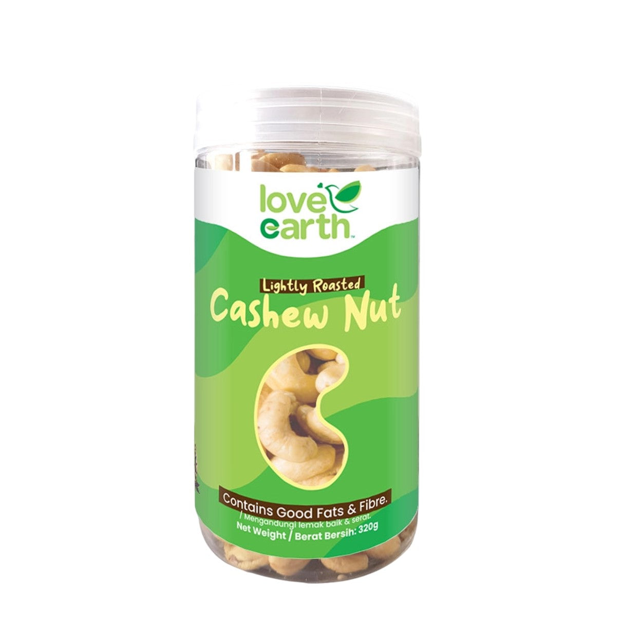Love Earth Lightly Roasted Natural Cashew Nut 320g