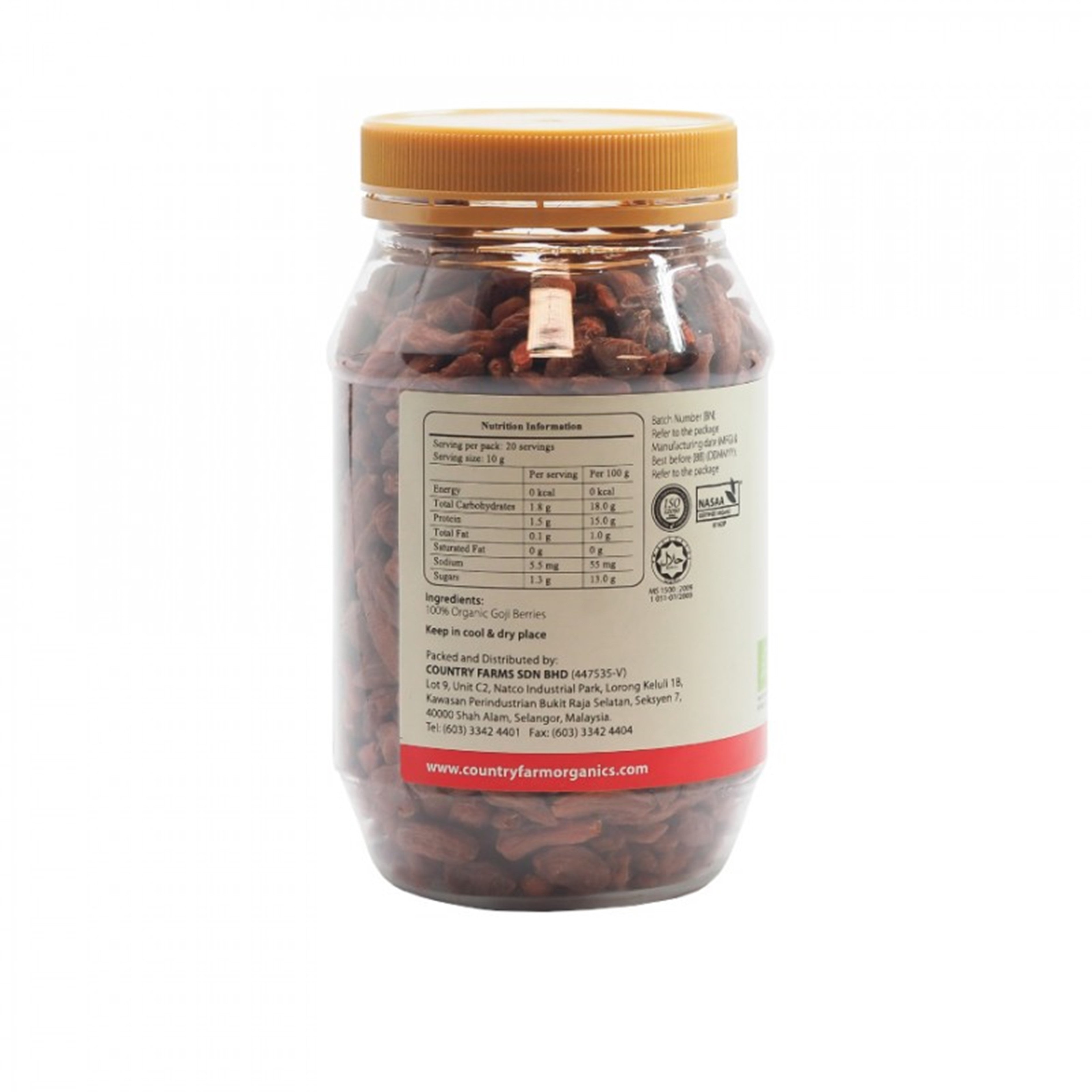 Country Farm Organic Goji Berries 200g
