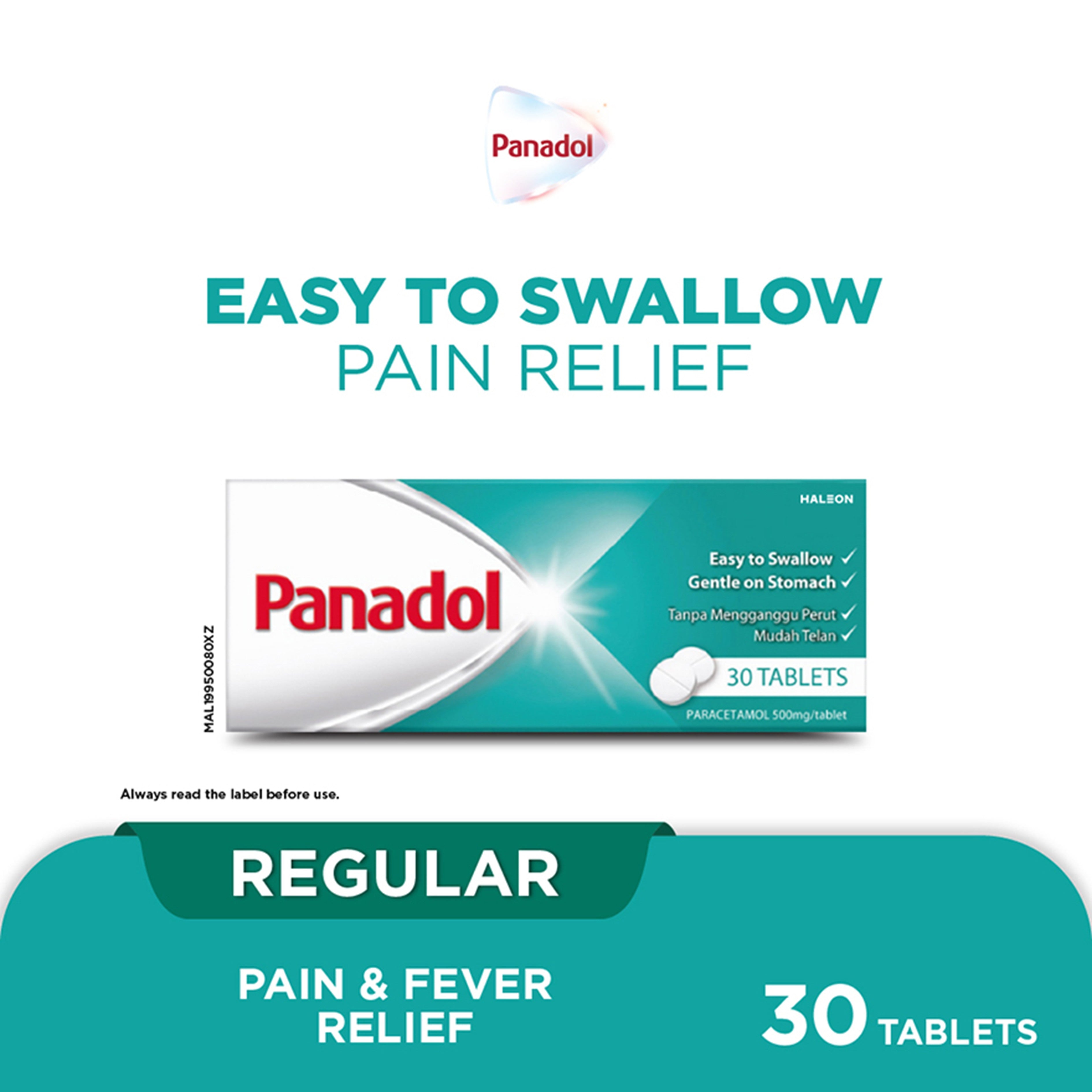 Panadol Regular 500mg Coated Tablet 3x10's