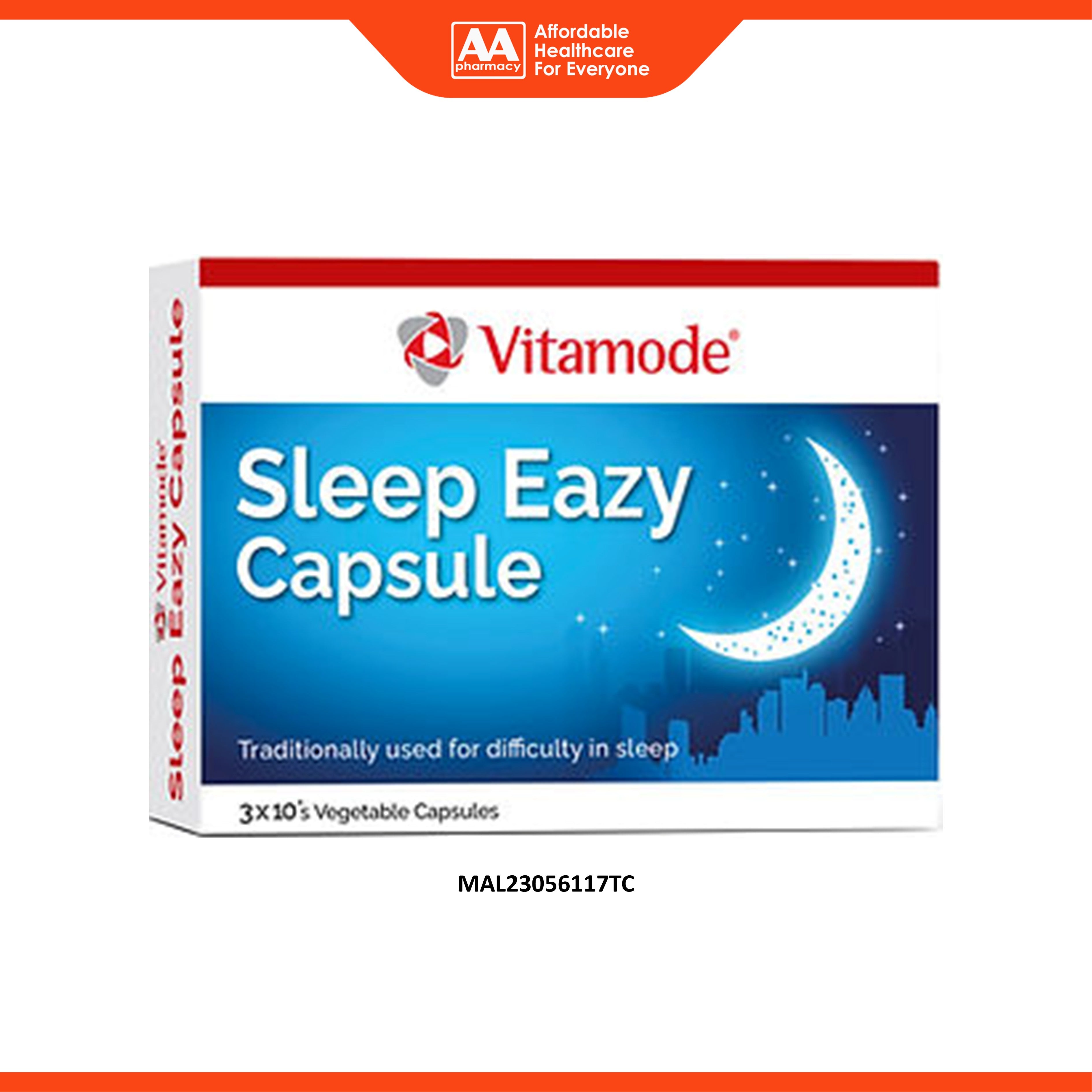 Vitamode Sleep Eazy Vegecapsule 3x10's