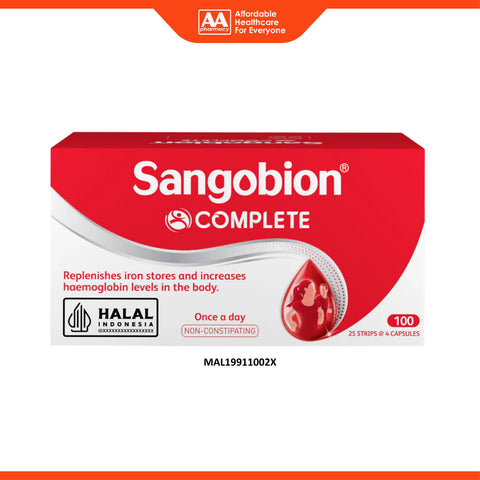 Sangobion Complete Capsule 25x4's (Replenishes Iron Stores)