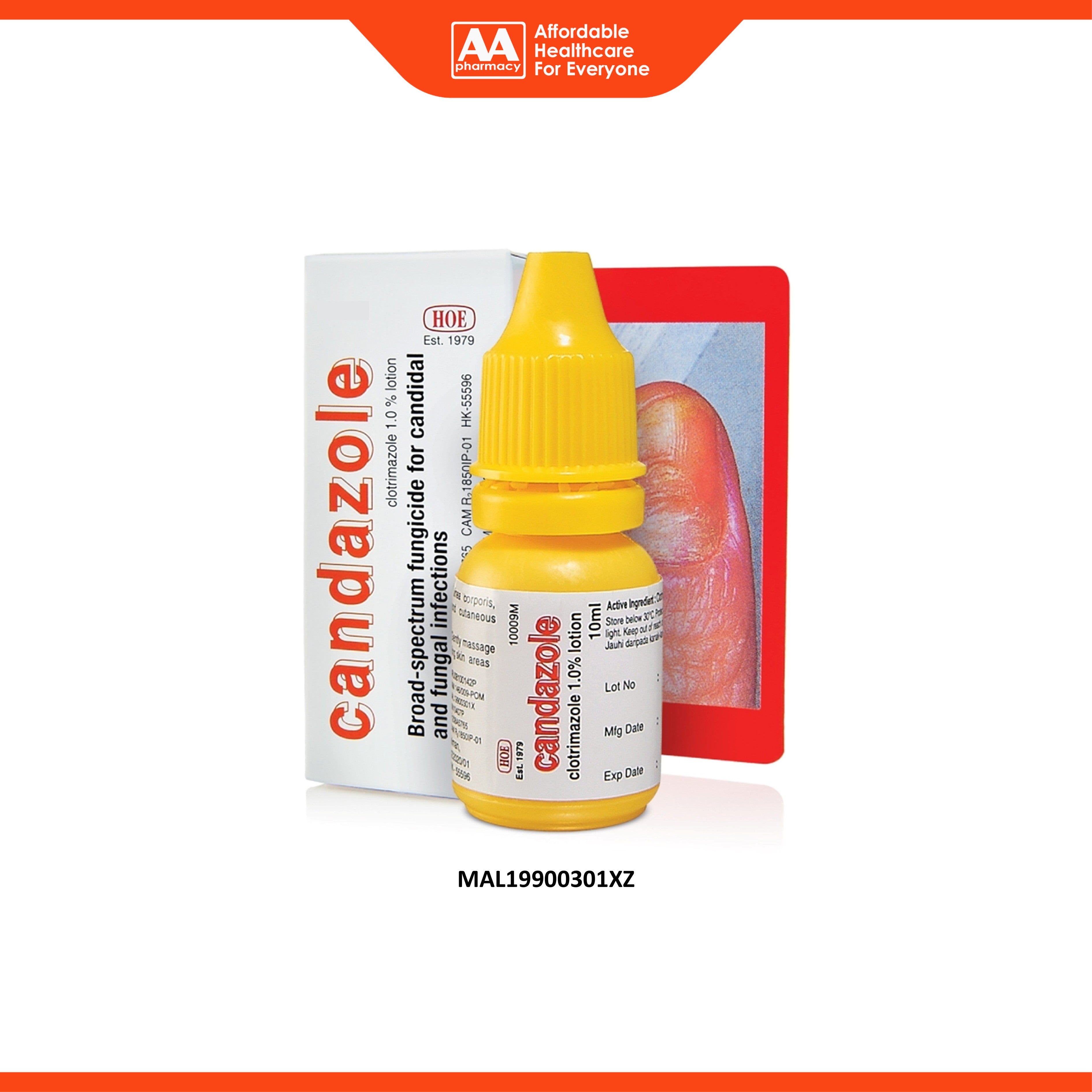 Candazole (Micronised Clotrimazole 1% w/v) Lotion (10ml) - Broad Spectrum Fungicide