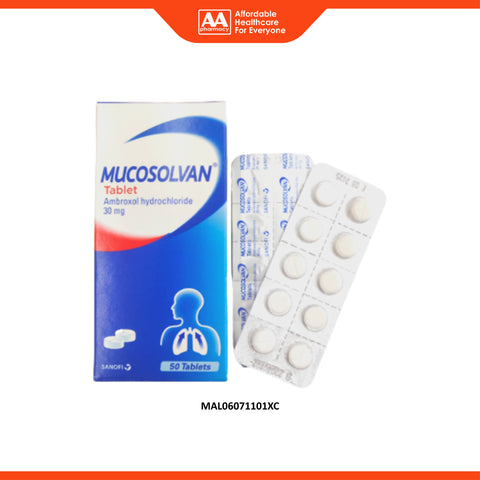 Mucosolvan (Ambroxol Hydrochloride) 30mg Tablet 5x10's