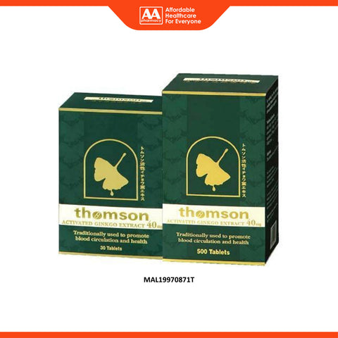 Thomson Activated Ginkgo Extract 40mg Tablet 500's FOC 30's