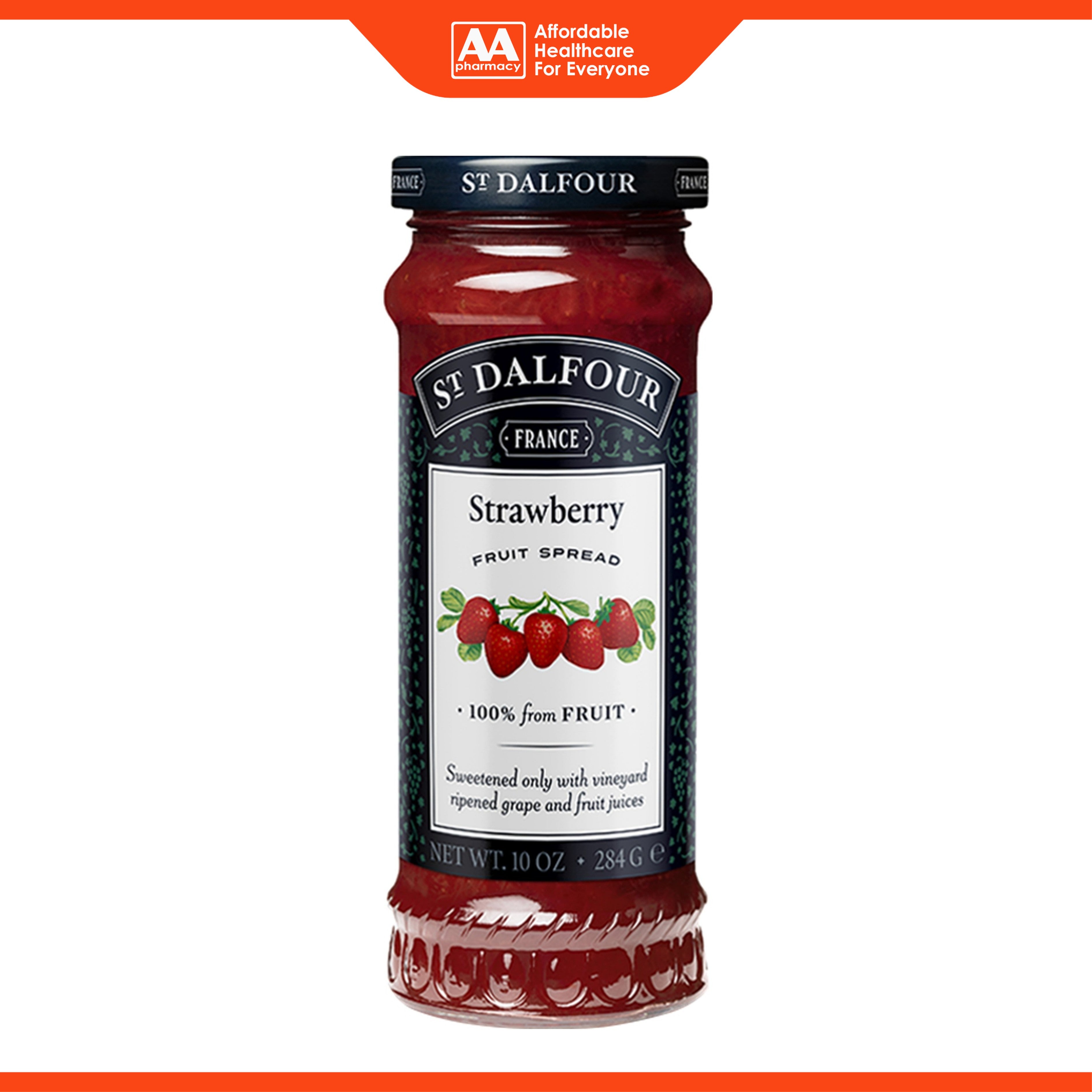 St Dalfour Strawberry Fruit Spread 284g