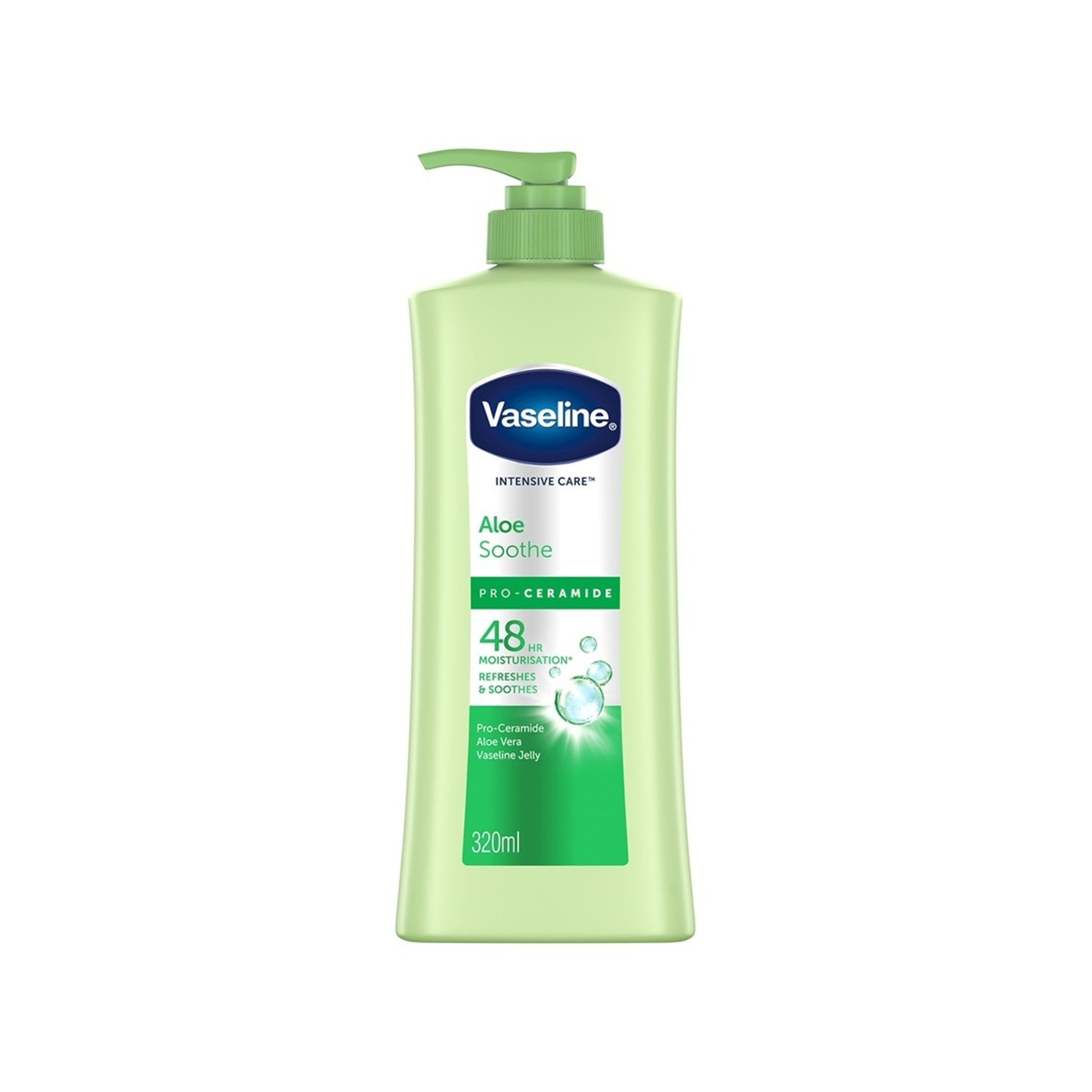 Vaseline Intensive Care Aloe Soothe Pro-Ceramide Body Moisturizer 320mL