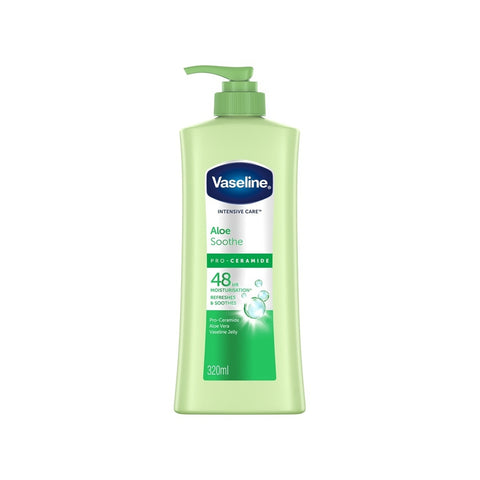 Vaseline Intensive Care Aloe Soothe Pro-Ceramide Body Moisturizer 320mL