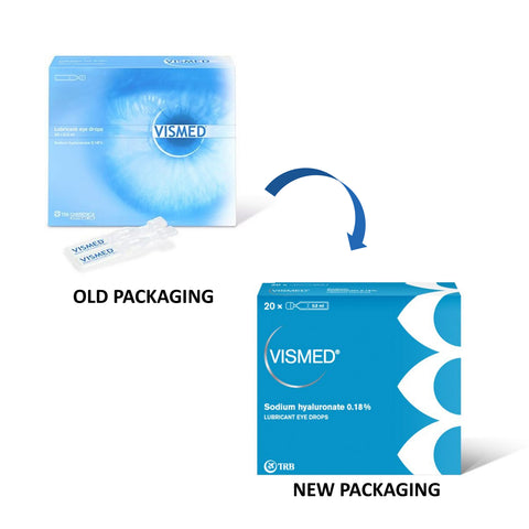 Vismed (Sodium Hyaluronate 0.18%) Lubricant Eye Drops 0.3mLx20's