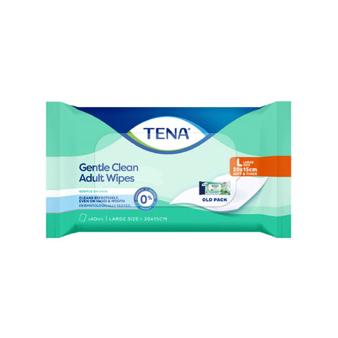 Tena Gentle Clean Adult Wipes 40's