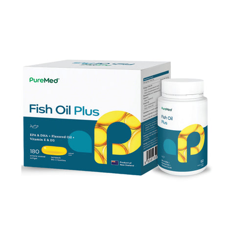 PureMed Fish Oil Plus Softgel 2x90's