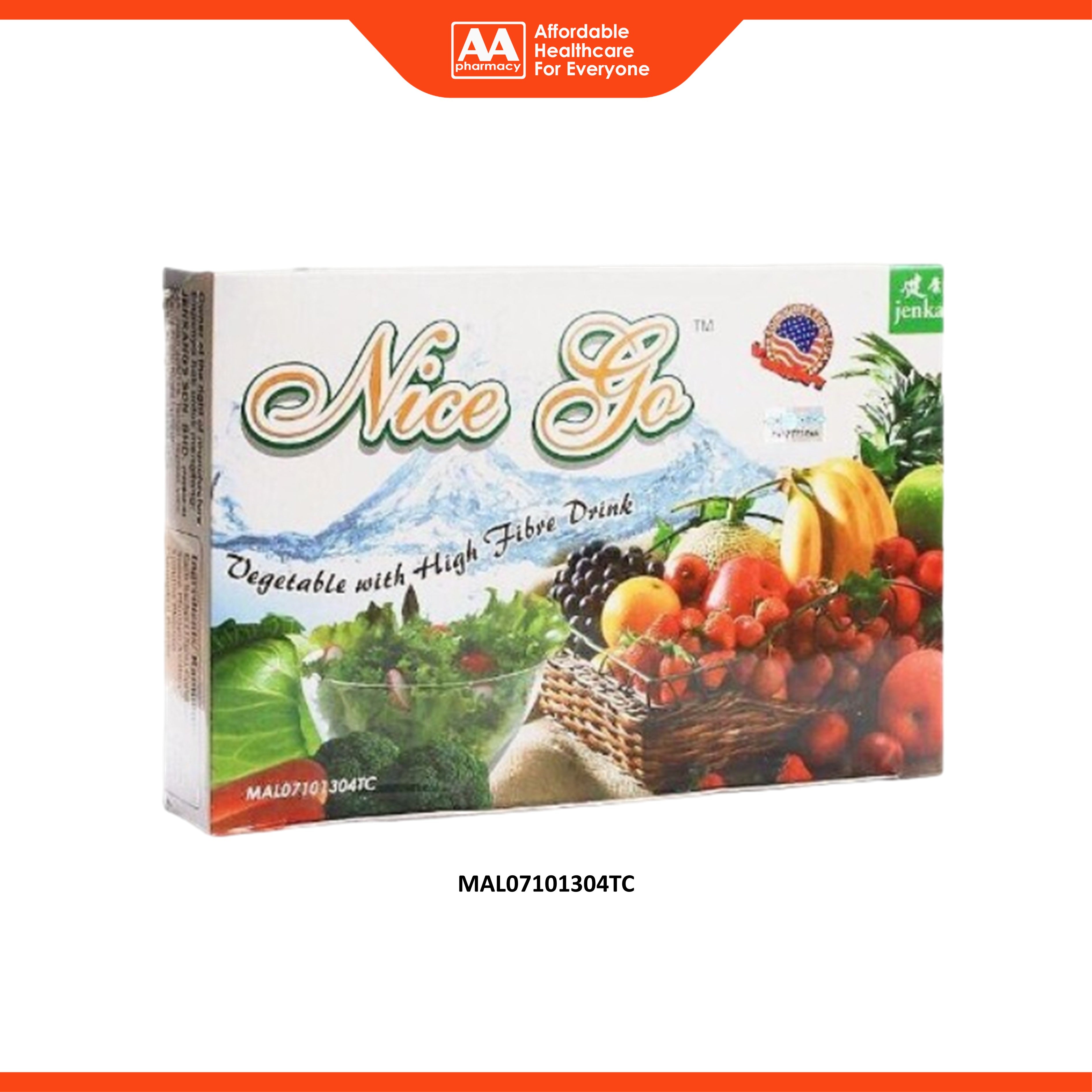 Nice Go Fibre Drink Sachet 15gx25's