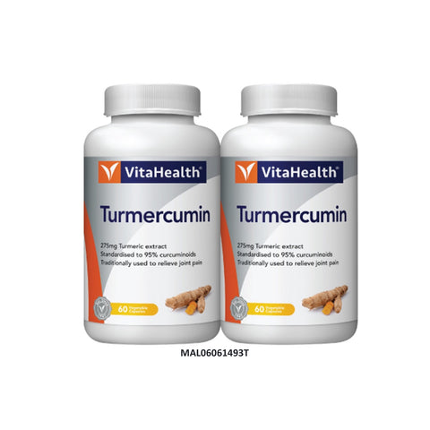 VitaHealth Turmercumin Vegetable Capsule 2x60's
