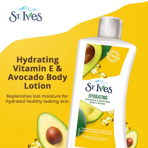 ST. Ives Hydrating Vitamin E and Avocado Body Lotion 400mL