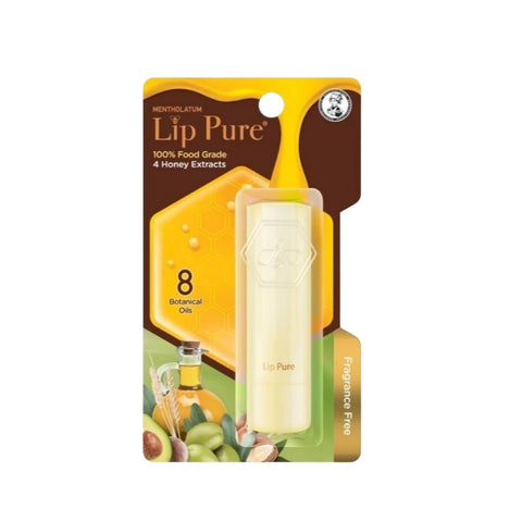 Mentholatum Lip Pure 8 Botanical Oils Lip Balm (100% Food Grade) 4g