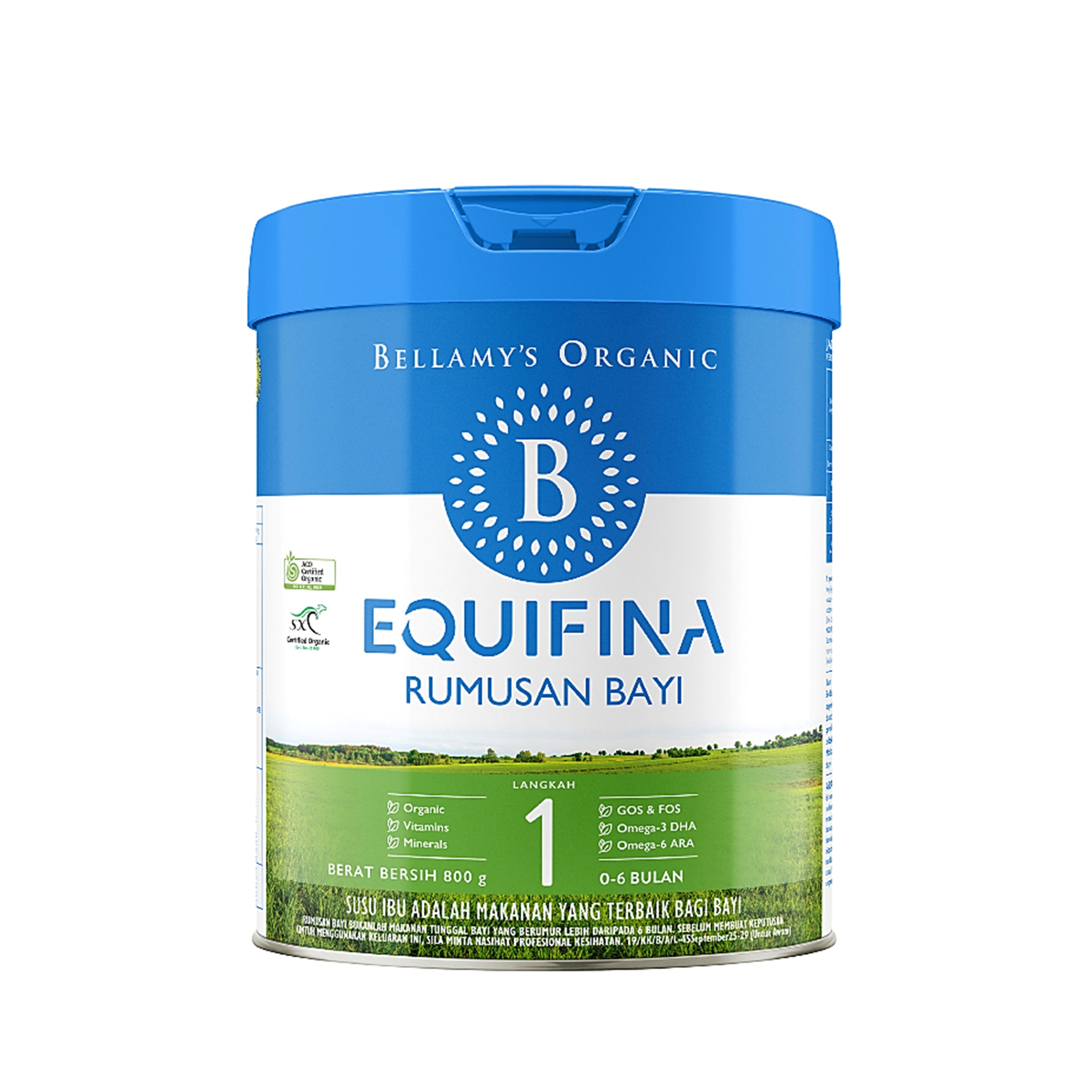 Bellamy's Organic Equifina Step 1 Infant Formula (800g)
