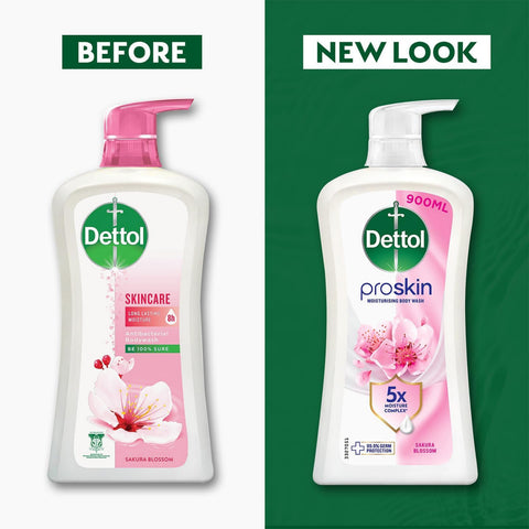 Dettol ProSkin Moisturising Body Wash (Sakura Blossom) 900g