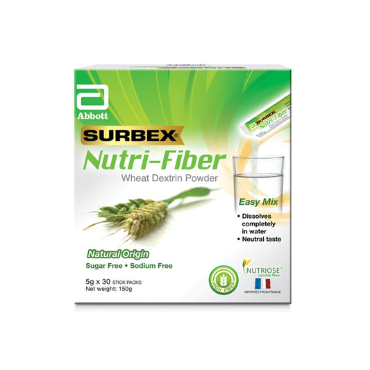 Surbex Nutri-Fiber Wheat Dextrin Powder Sachet 5gx30's