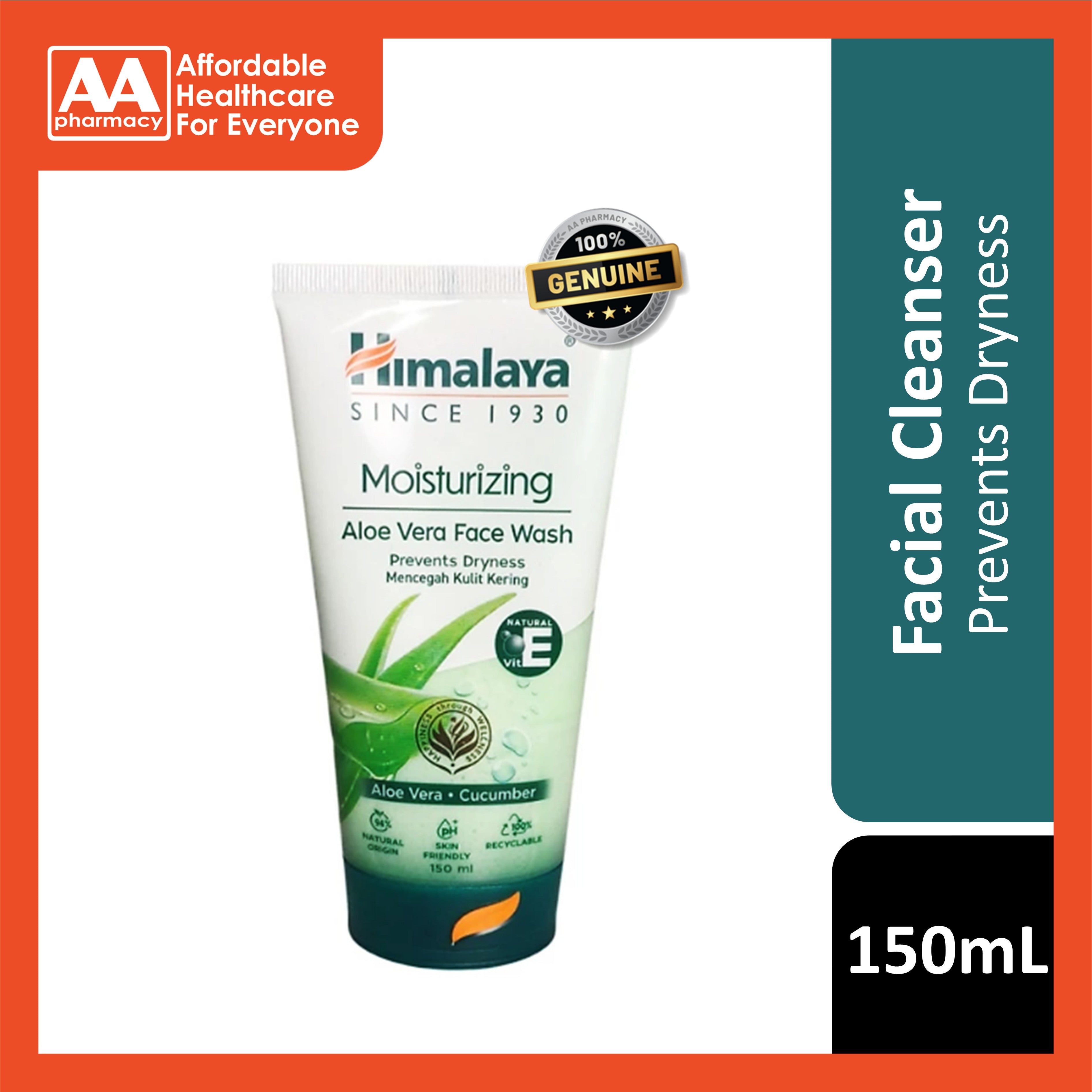 Himalaya Moisturizing Aloe Vera Face Wash 150mL