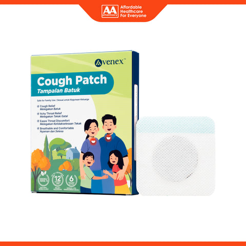 Avenex Cough Patch 6's (Cough and Itchy Throat Relief)