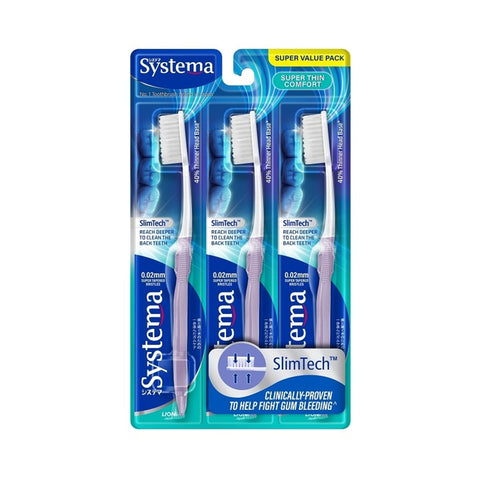 Systema Toothbrush (Super Thin Comfort, Regular Head Size, Soft) 3's