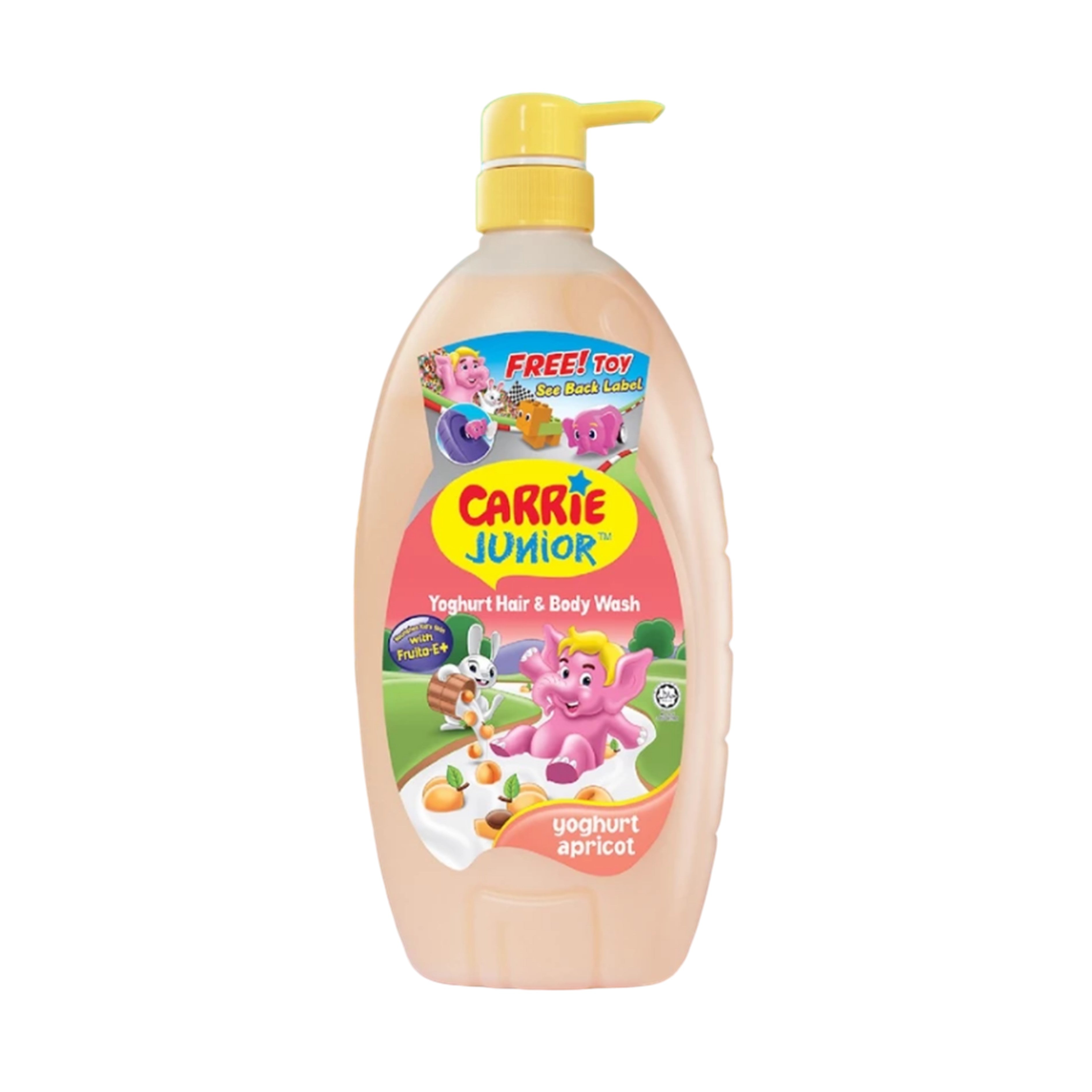 Carrie Junior Hair & Body Wash (Yoghurt Apricot) 1000g