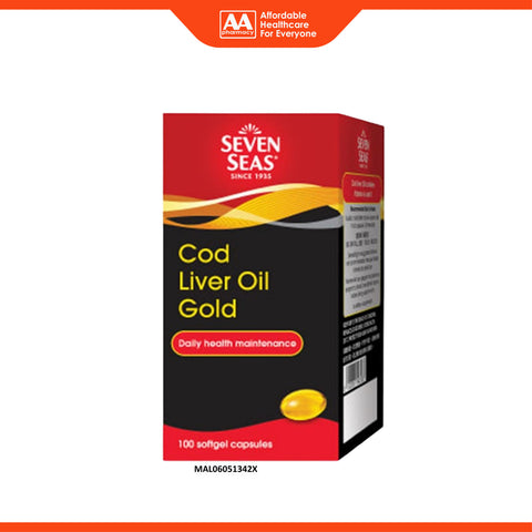 Seven Seas Cod Liver Oil Gold Softgel Capsule 100's
