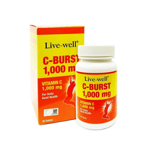 [EXP 07/2025] Live-Well C-Burst Vitamin C 1000 mg Tablet 30's