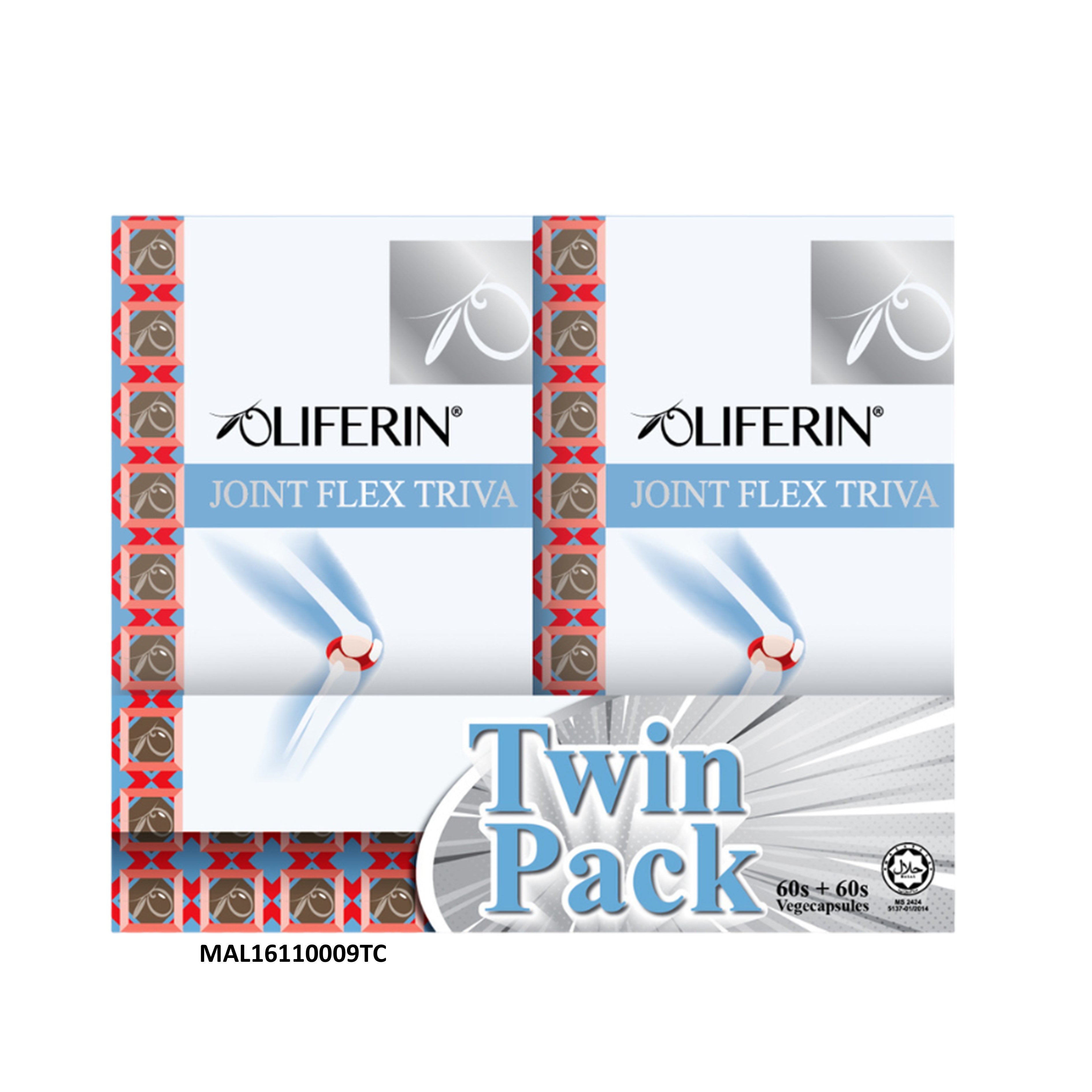 Nutriva Oliferin Joint Flex Triva Vegecapsule 2x60's