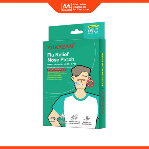 Yukazan Flu Relief Nose Patch 6's (For Adults)