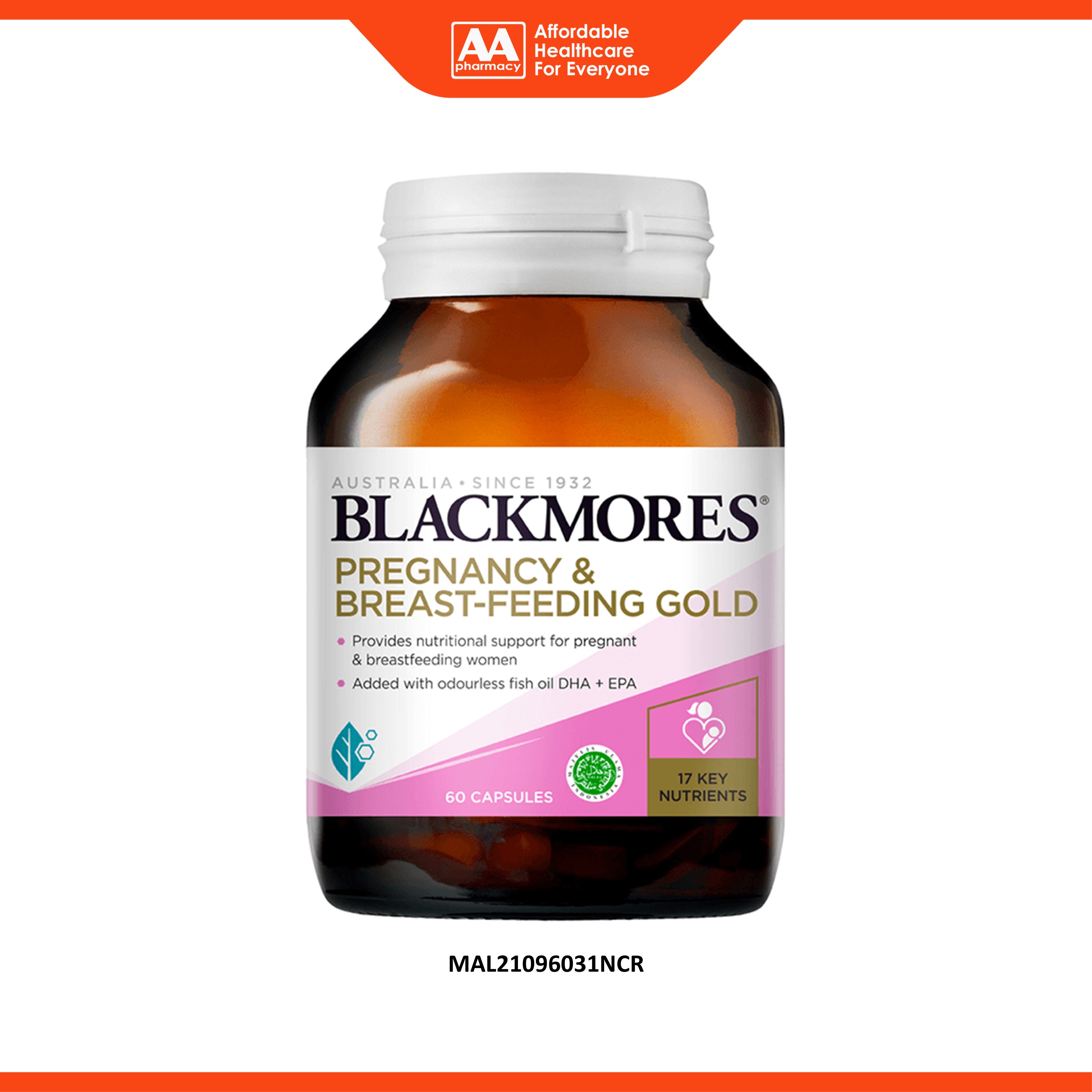 Blackmores Pregnancy And Breast-Feeding Gold Softgel 60's