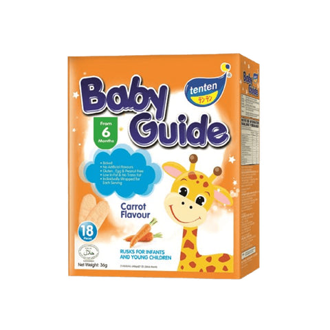 Tenten Baby Guide Rice Rusks (Carrot) 36g