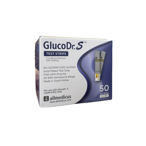Gluco Dr.S Blood Glucose Test Strips 2x25’s