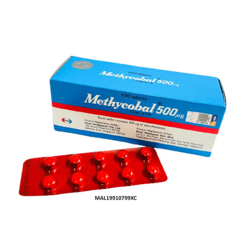 Methycobal 500mcg Mecobalamin (Red Strips) Tablet 100's