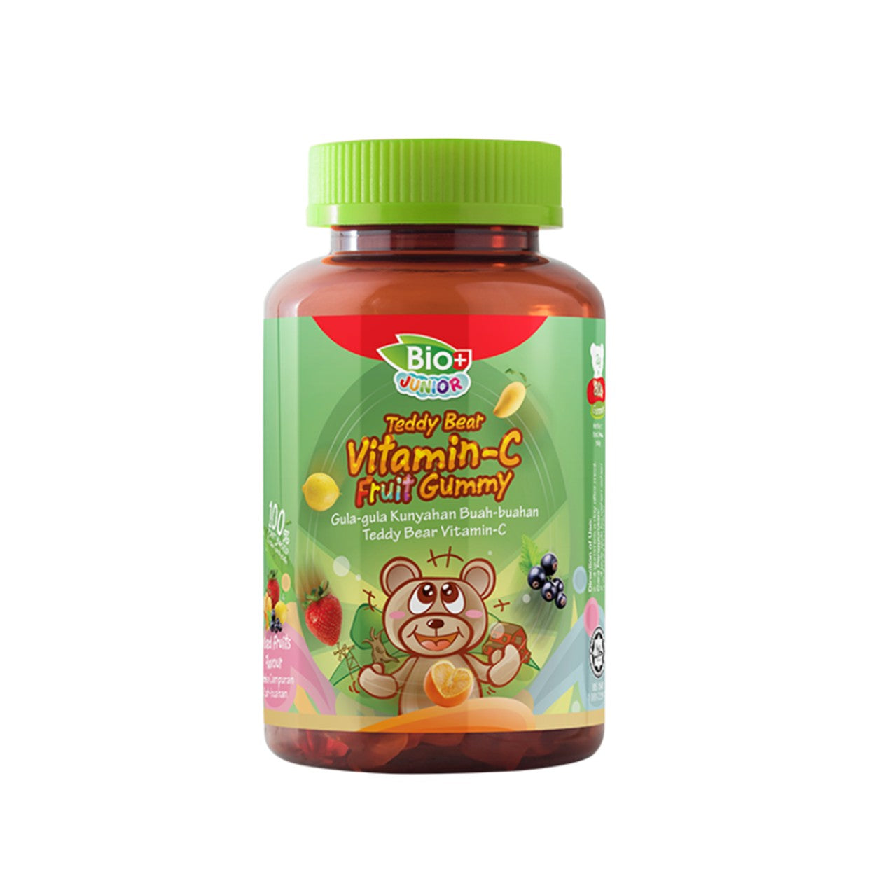 BioPlus Junior Teddy Bear Vitamin C Fruit Gummy 80's (Mixed Fruits Flavour)