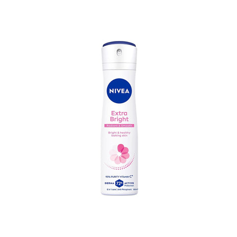 Nivea Extra Bright (Radiant and Smooth) 72H Anti-Perspirant Spray 150mL