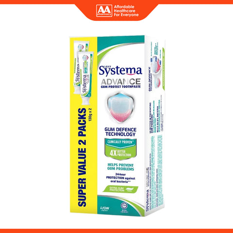 Systema Advance Gum Protect Toothpaste (Extra Gum Protection) 130gx2's [Twinpack]