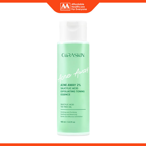 Curaskin Acne Away 2% Salicylic Acid Exfoliating Toning Essence 100mL