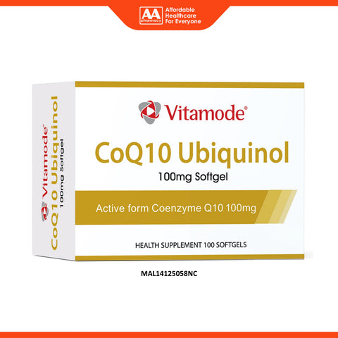 Vitamode CoQ10 Ubiquinol 100mg Softgel 10x10's